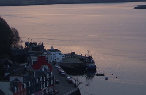 Sunset view from Taigh Ciuil